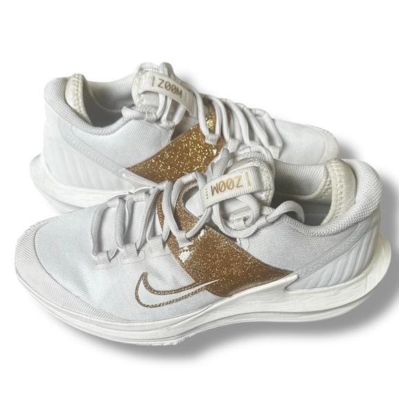 Nike Shoes - Nike Court Air Zoom Zero “Phantom Gold Metallic” Women’s Tennis Shoes Size 7